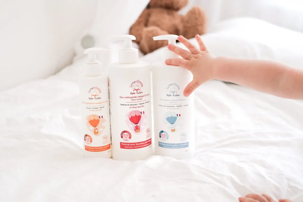 Les 3 produits essentiels pour la toilette de bébé