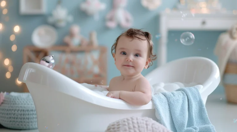 Le bain de bébé, un moment de détente et de complicité